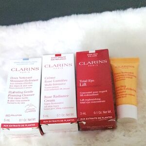 Clarins sample set of 4